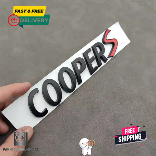 Cooper silver chrome letters - cooper,