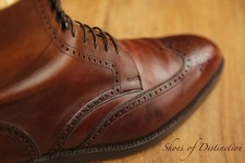 Crockett & Jones Bryan Brown Derby Brogue Boots Shoes Mens UK 9.5 E US 10.5