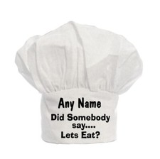 PERSONALISED Chefs Chef's Hat