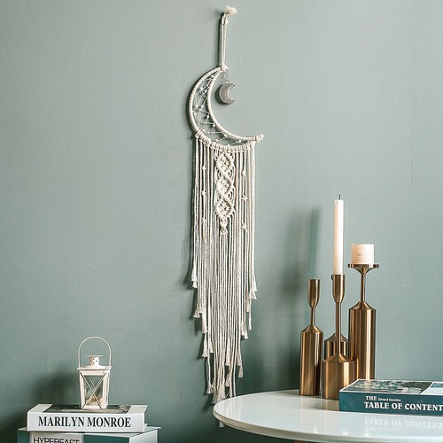 Large boho moon silver dream - large,