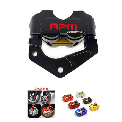 Radial four piston brake