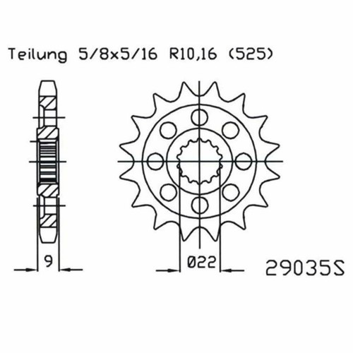 Racing sprocket z16 - sprocket,