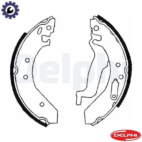 Brake shoe set ls1645 - ls1645, mg