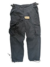 Arktis Black Rip Stop Lined Combat Trousers Size Large 34W/31L" UK Made #245