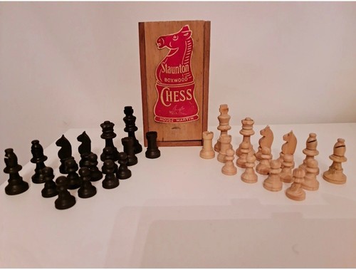 Vintage wooden jaques staunton - wooden,