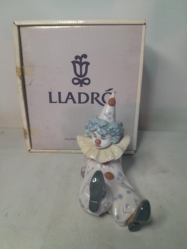 Boxed lladro clown pierrot - boxed,