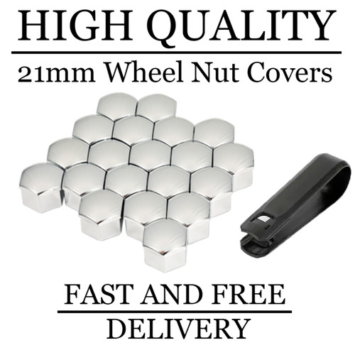 21mm chrome wheel nut - chrome,