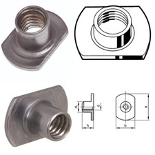WELD T TEE NUTS WITH SMOOTH