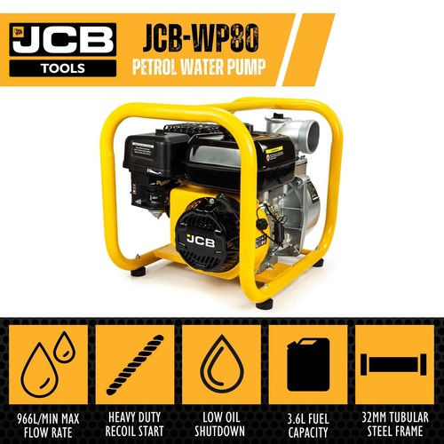 Jcb 80mm inch petrol water - 3",