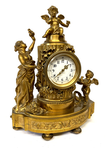 Antique miniature gilt - gilt, bronze