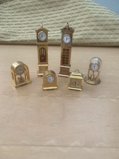 6 Vintage Miniature Gold Tone
