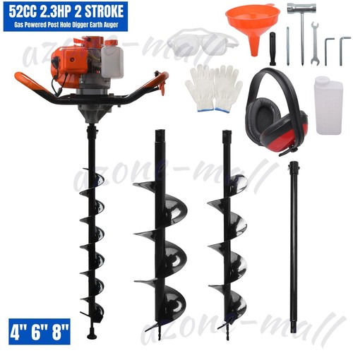 Petrol earth auger fence post - petrol,