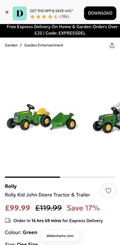 John deere child - child’s, on