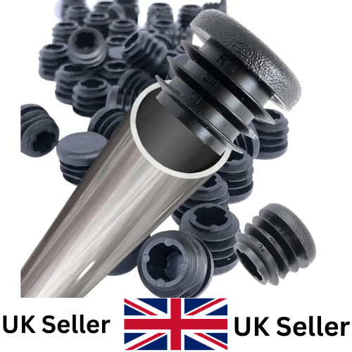 Pcs black round plastic end - pcs,