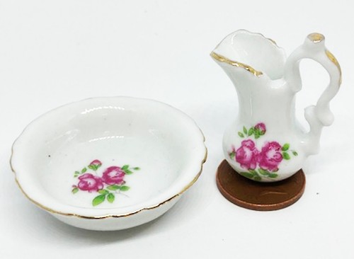 Dolls house jug and wash - dolls,