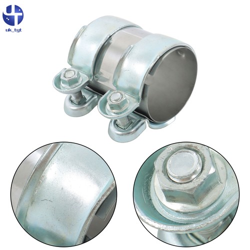 Double clamp exhaust connector - clamp,
