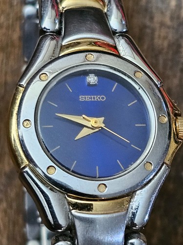 Seiko womans watch blue - seiko,