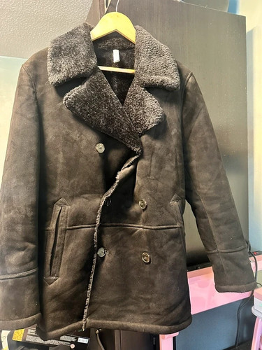 Zara man faux suede shearling - zara,