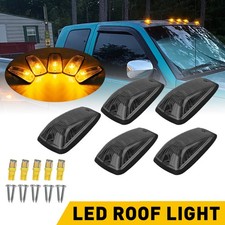 Fit 02-18 Dodge RAM Truck 5Pcs Amber Lens LED Cab Roof Top Marker Running Light