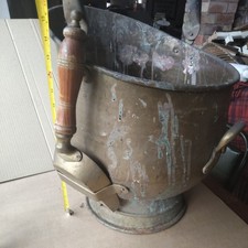 Vintage very Large Brass Coal