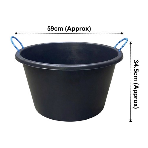 45l 70l black bucket with - 45l,