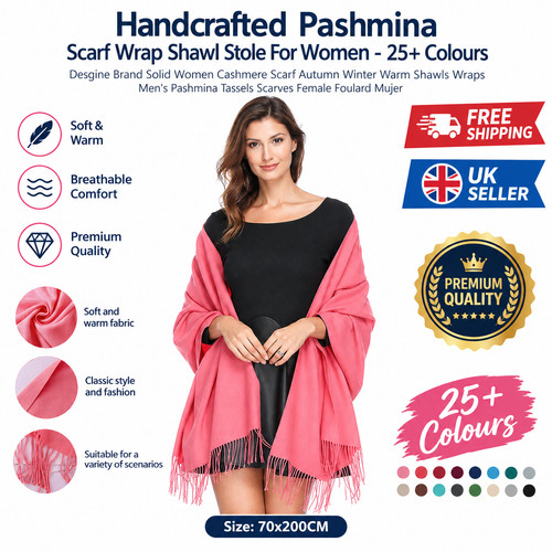 Pashmina scarf shawl wrap - shawl,