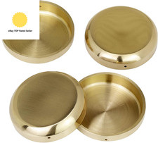 UK Brass Castor Cups (Set of