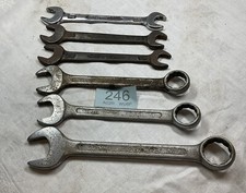 6 Superslim Metric Spanner Vintage Tool Wrench 22 19 Combination 15 14 13 mm Old
