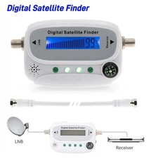 Digital Satellite Signal Finder Strength Meter LED Display Buzzer with Compass