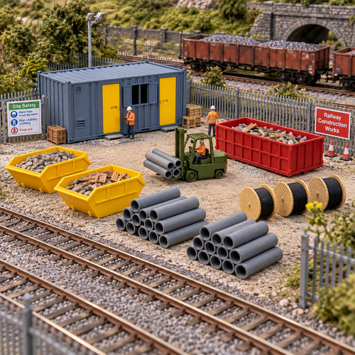 Model railway scene set - model,