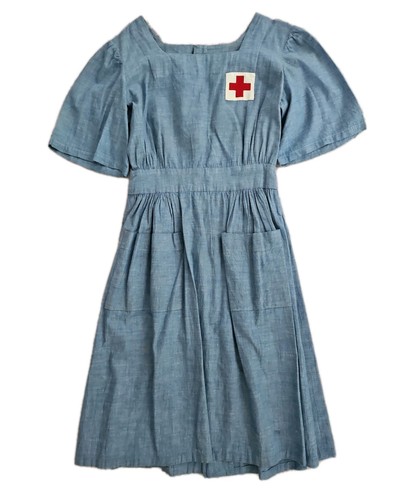 Vtg 40s ww2 - red, nurse