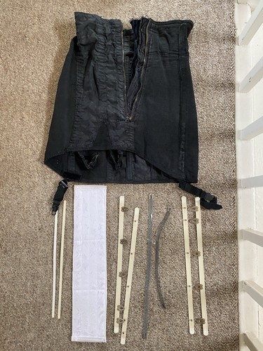 Vintage spirella black girdle - vintage,
