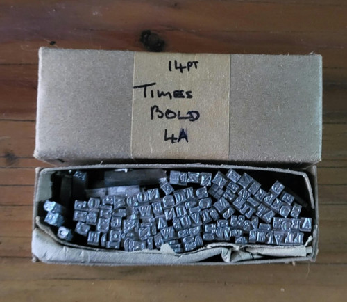 Vintage letterpress metal type - letterpress,