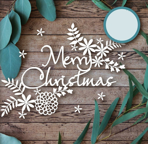 Merry christmas letter leaf - christmas,