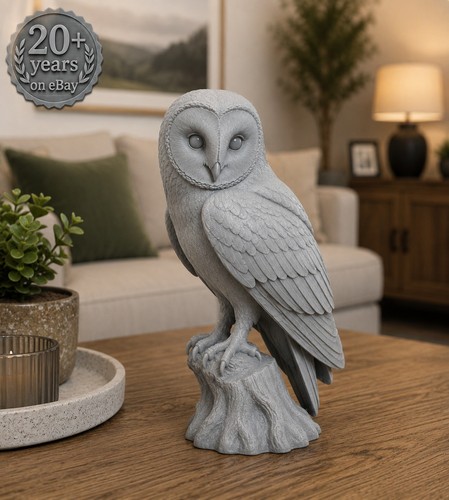 Barn owl statue - owl, home