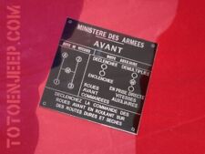HOTCHKISS M201 ARMY TRANSFER ALUMINUM LABEL PLATE .us ww2 - jeep willys