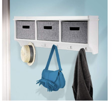 WALL MOUNTED COAT RACK WOODEN