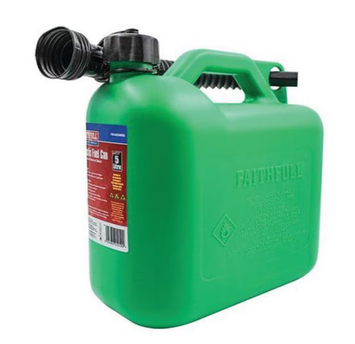 Green hpde plastic jerry - 5l,