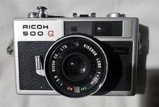 Ricoh 500 G Vintage Compact 35mm Film Rangefinder Camera - Untested