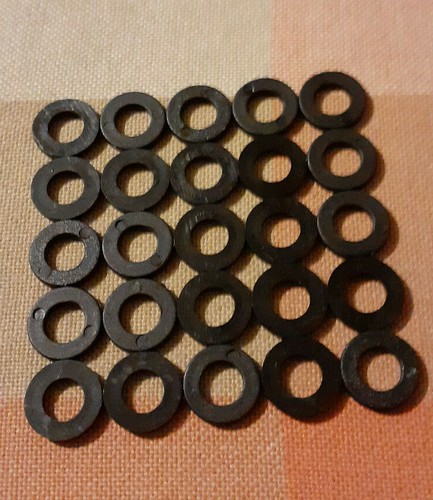 6mm black nylon plastic washer - nylon,