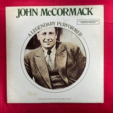 John McCormack A Legendary Performer 12" Vinyl LP RCS RED SEAL Records 1977