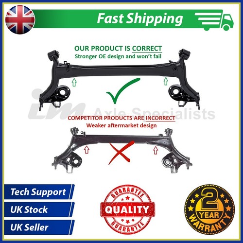 New rear axle subframe beam - axle,