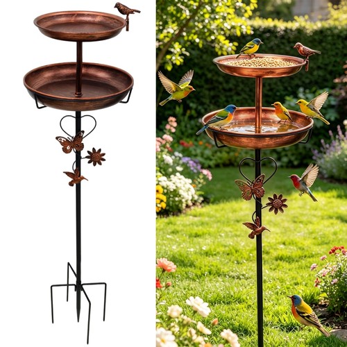 Tall bird bath double - tall,