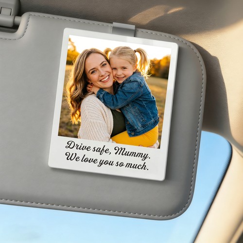 Personalised photo car - personalised, visor