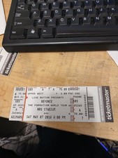 Concert Ticket Stub BEYONCE @ NRG Stadium on May 7 2016 Ex Cd