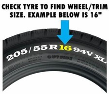 4x Wheel Trims Hub Caps 16"