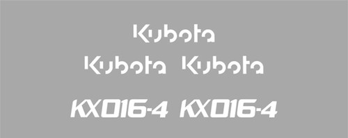 Decal sticker set - sticker, kubota