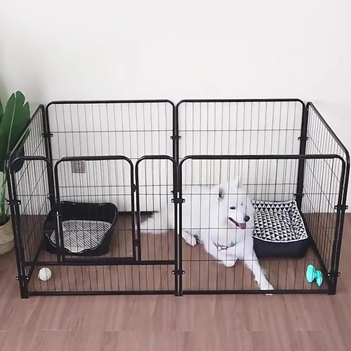 Metal dog playpen foldable - metal,