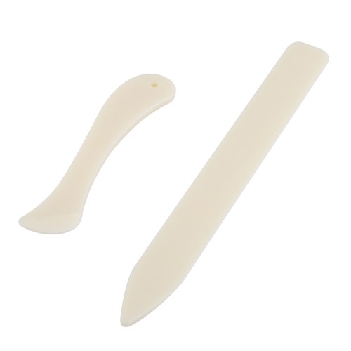 2pcs set white bone - white, folder