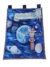 Celestial Galaxy Planets Millenium Space Thoreau Tapestry Wall Hanging Decor -EC